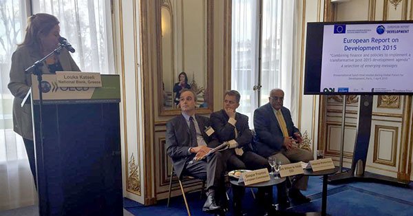 Debapriya Bhattacharya attends special lunchtime session: Presentation of the Main Messages of the European Report on Development 2015: Combining finance and policies to implement a transformative post-2015 development agenda