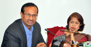 Professor Sanjay Kumar with Dr Rounaq Jahan
