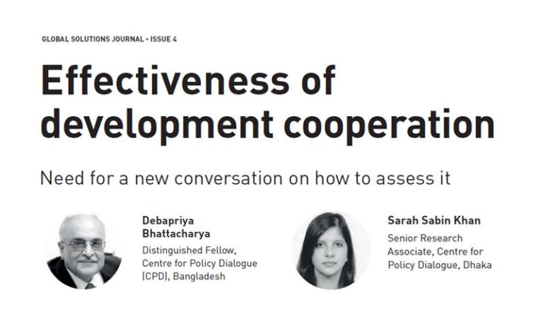 Effectiveness of development cooperation: Need for a new conversation on how to assess it