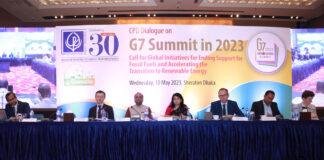 G7 countries should take initiatives to end the support for fossil fuels and accelerate the transition to renewable energy