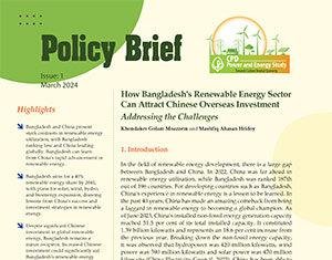 How Bangladesh’s Renewable Energy Sector Can Attract Chinese Overseas Investment: Addressing the Challenges