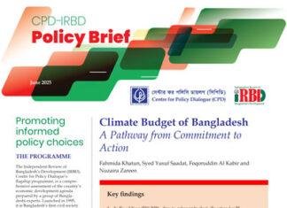 Climate Budget of Bangladesh – A Pathway from Commitment to Action