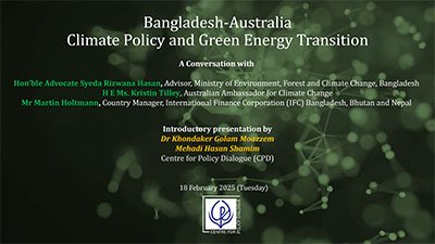 Bangladesh-Australia Climate Policy and Green Energy Transition