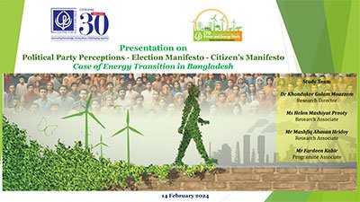 Political Party Perceptions – Election Manifesto: Case of Energy Transition in Bangladesh