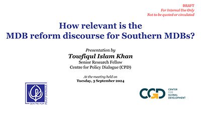 How relevant is the MDB reform discourse for Southern MDBs?
