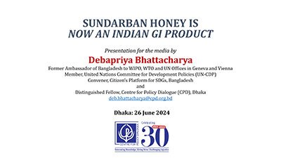 Sundarban Honey is Now an Indian Gi Product