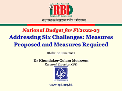 National Budget for FY2022-23 – Addressing Six Challenges: Measures Proposed and Measures Required