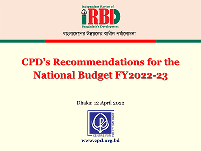 CPD’s Recommendations for the National Budget FY2022-23