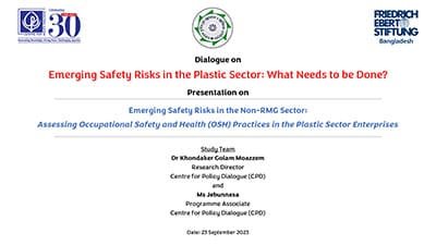 Emerging Safety Risks in the Plastic Sector: What Needs to be Done?