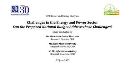 Challenges in the Energy and Power Sector: Can the Proposed National Budget Address those Challenges?