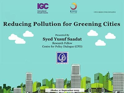 Reducing Pollution for Greening Cities