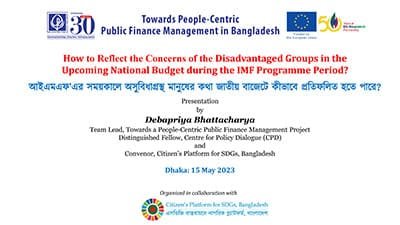 Reflecting Disadvantaged Groups in the National Budget during the IMF Programme Period
