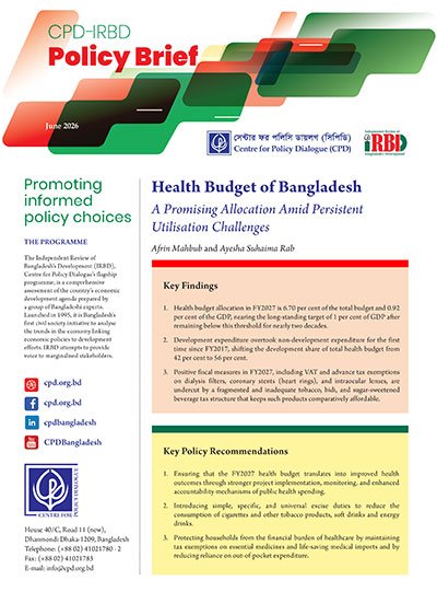 Health Budget of Bangladesh – A Promising Allocation Amid Persistent Utilisation Challenges
