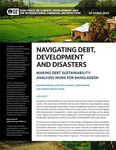 Navigating Debt, Development and Disasters: Making Debt Sustainability Analyses Work for Bangladesh